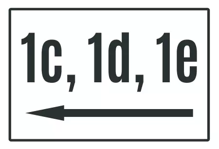 Wegweiser 1c, 1d, 1e Bild
