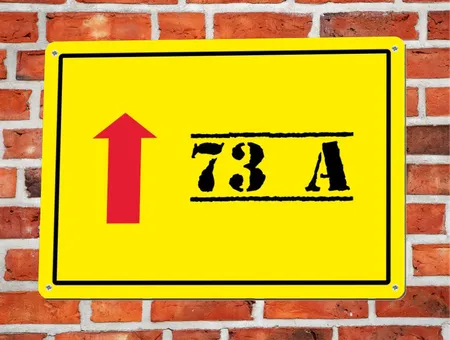 Wegweiser 73 A Geradeaus Bild