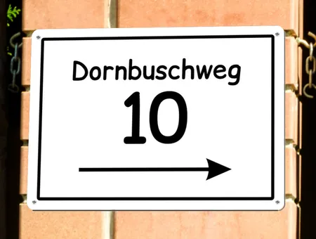 Wegweiser Dornbuschweg Bild