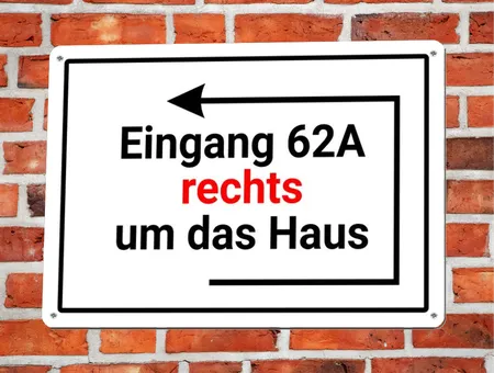 Wegweiser Eingang Bild