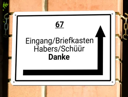 Wegweiser Eingang Bild