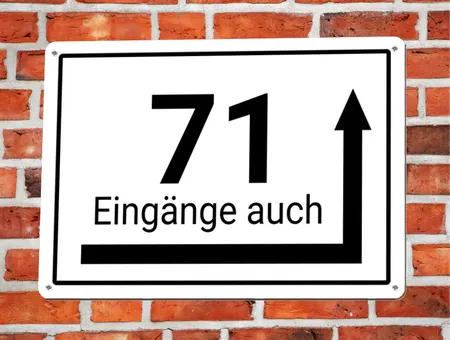 Wegweiser Eingang Bild