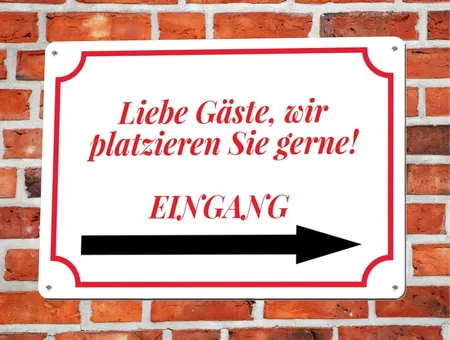 Wegweiser Eingang Bild