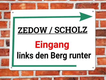 Wegweiser Eingang Links... Bild