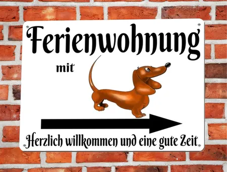Wegweiser Ferienwohnung mit Hund Bild