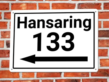 Wegweiser Hansaring Bild