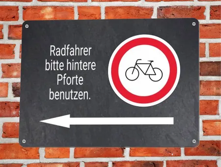 Wegweiser Hintere Pforte benutzen Bild