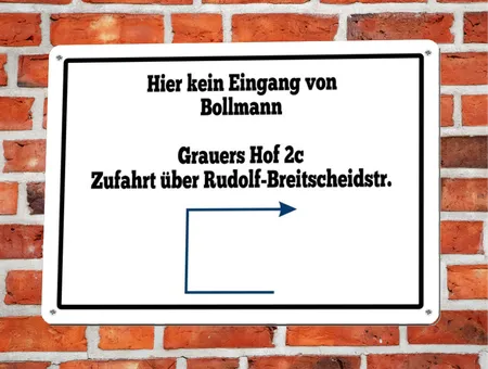 Wegweiser Kein Eingang Bild