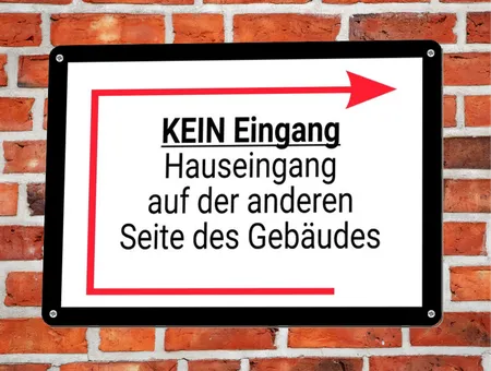 Wegweiser KEIN EINGANG Bild