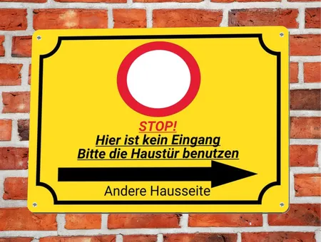 Wegweiser Kein Eingang Bild