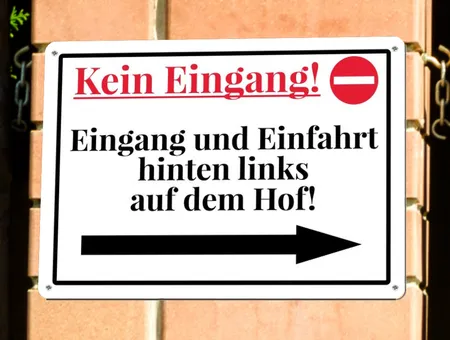 Wegweiser Kein Eingang Bild