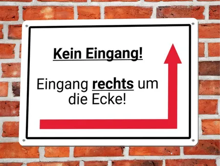 Wegweiser Kein Eingang! Bild