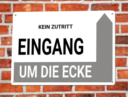 Wegweiser KEIN ZUTRITT Bild