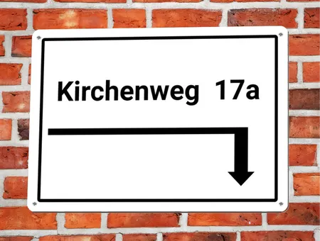 Wegweiser Kirchenweg 17a Bild