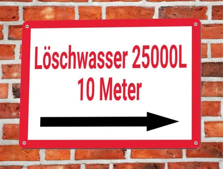 Wegweiser Löschwasser Bild