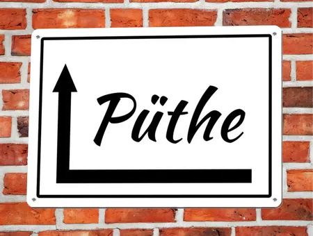 Wegweiser Pfeil links um die Ecke Bild