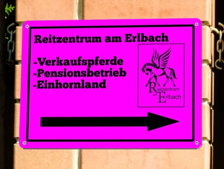 Wegweiser Reitzentrum Erlbach Bild