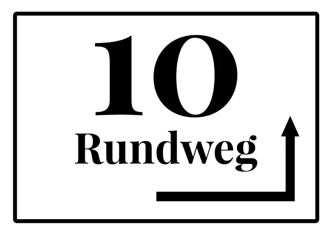 Wegweiser Rundweg 10 Bild