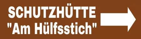Wegweiser SCHUTZHÜTTE Bild