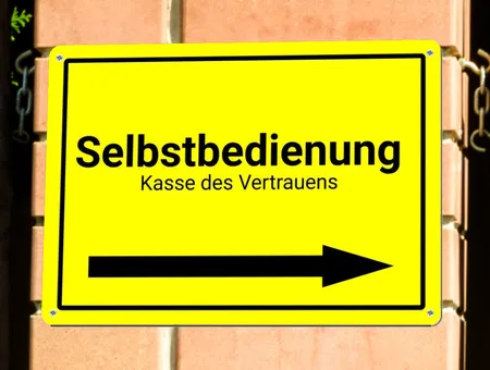 Wegweiser Selbstbedienung Bild