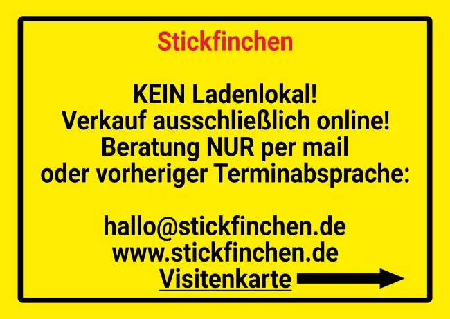 Wegweiser Stickfinchen Bild