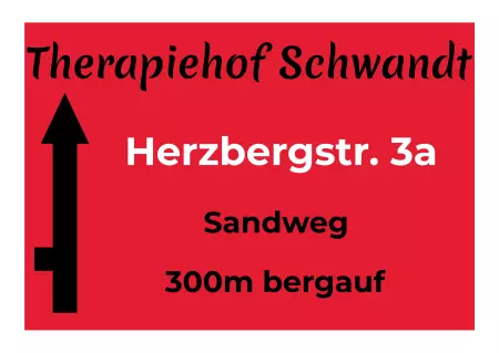 Wegweiser Therapiehof Schwandt Bild
