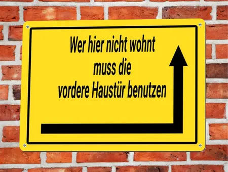 Wegweiser Wer hier nicht wohnt Bild