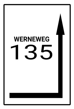 Wegweiser Werneweg 135 Bild