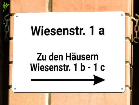 Wegweiser Wiesentraße Bild