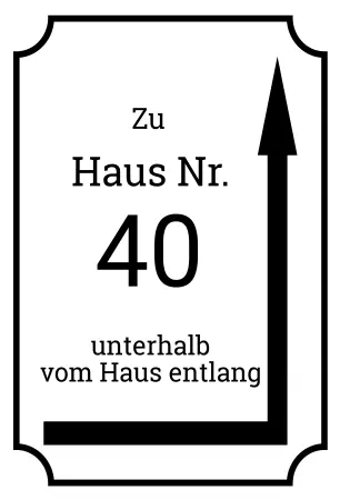 Wegweiser Zu Haus Nr. 40 Bild