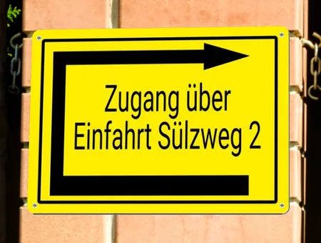 Wegweiser Zugang Bild