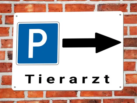 Wegweiser Zum Tierarzt Bild