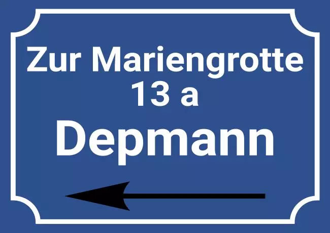 Wegweiser Zur Mariengrotte Bild